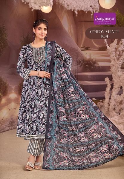 Rangmaya cotton velvet anantaa fashion kurti wholesaler
